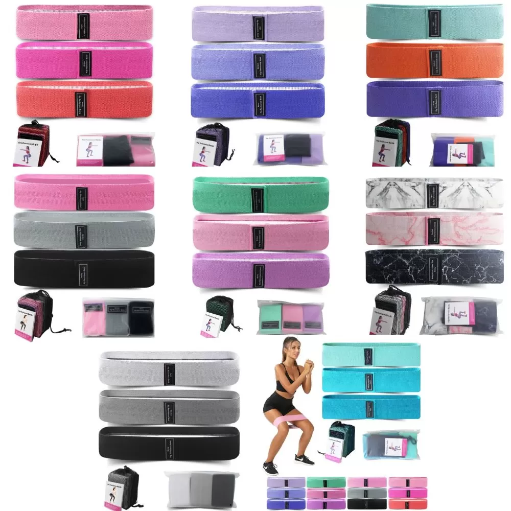 Bandas de resistencia para fitness, para levantar piernas y glúteos, entrenamiento corporal, yoga, pilates FGBC245