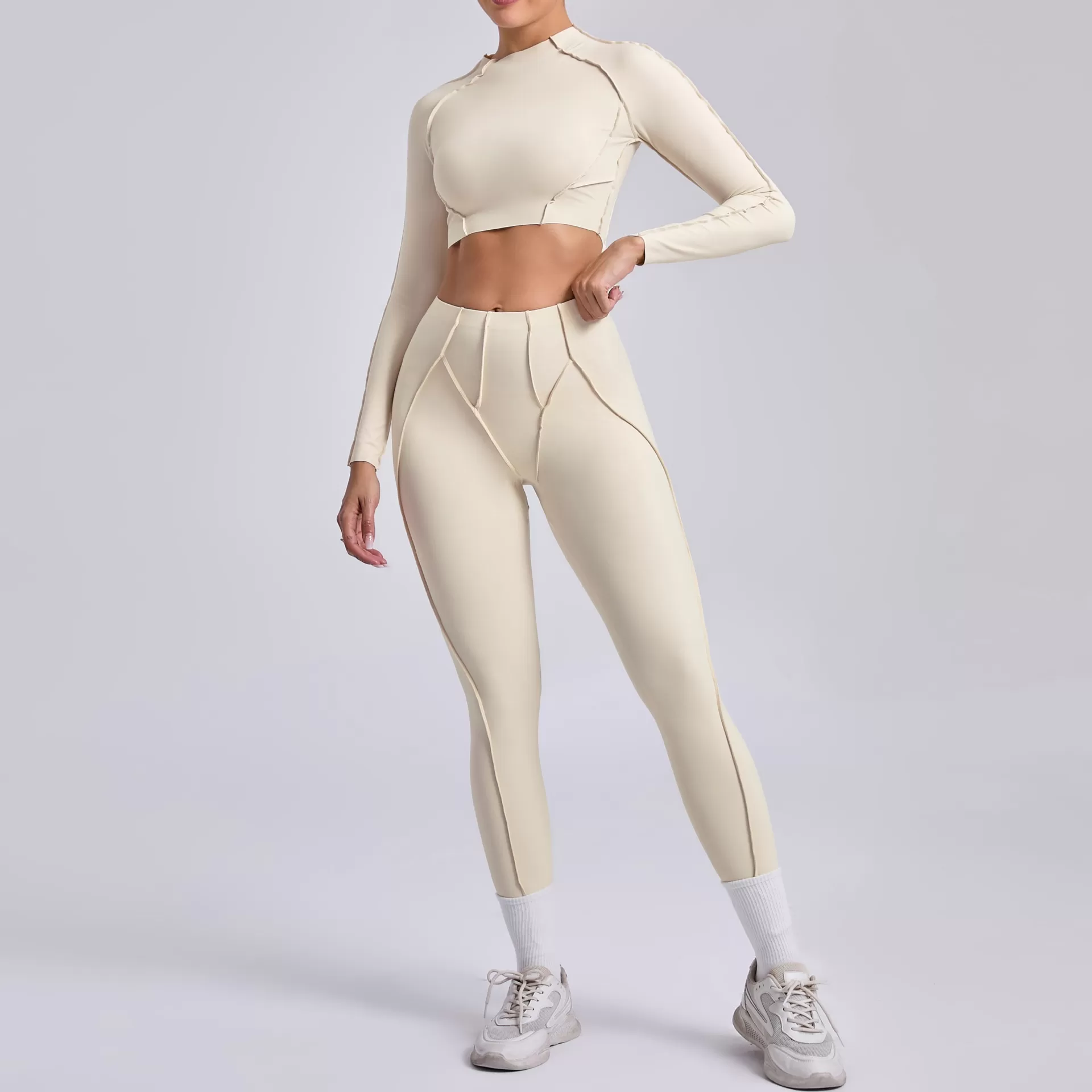 Conjunto deportivo de 2 piezas para mujer, ropa deportiva de yoga, FGB24129+87652