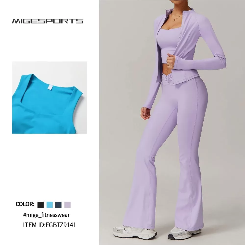 Conjuntos de yoga de 5 piezas para mujer, estilo deportivo, FGBTZ9141