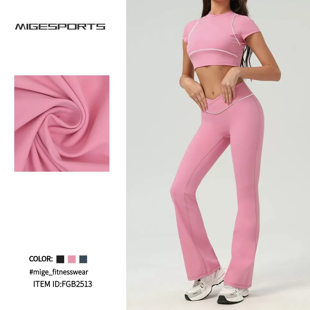 Conjunto de 3 piezas de ropa deportiva de tenis, tops, pantalones y faldas para mujer FGB2513