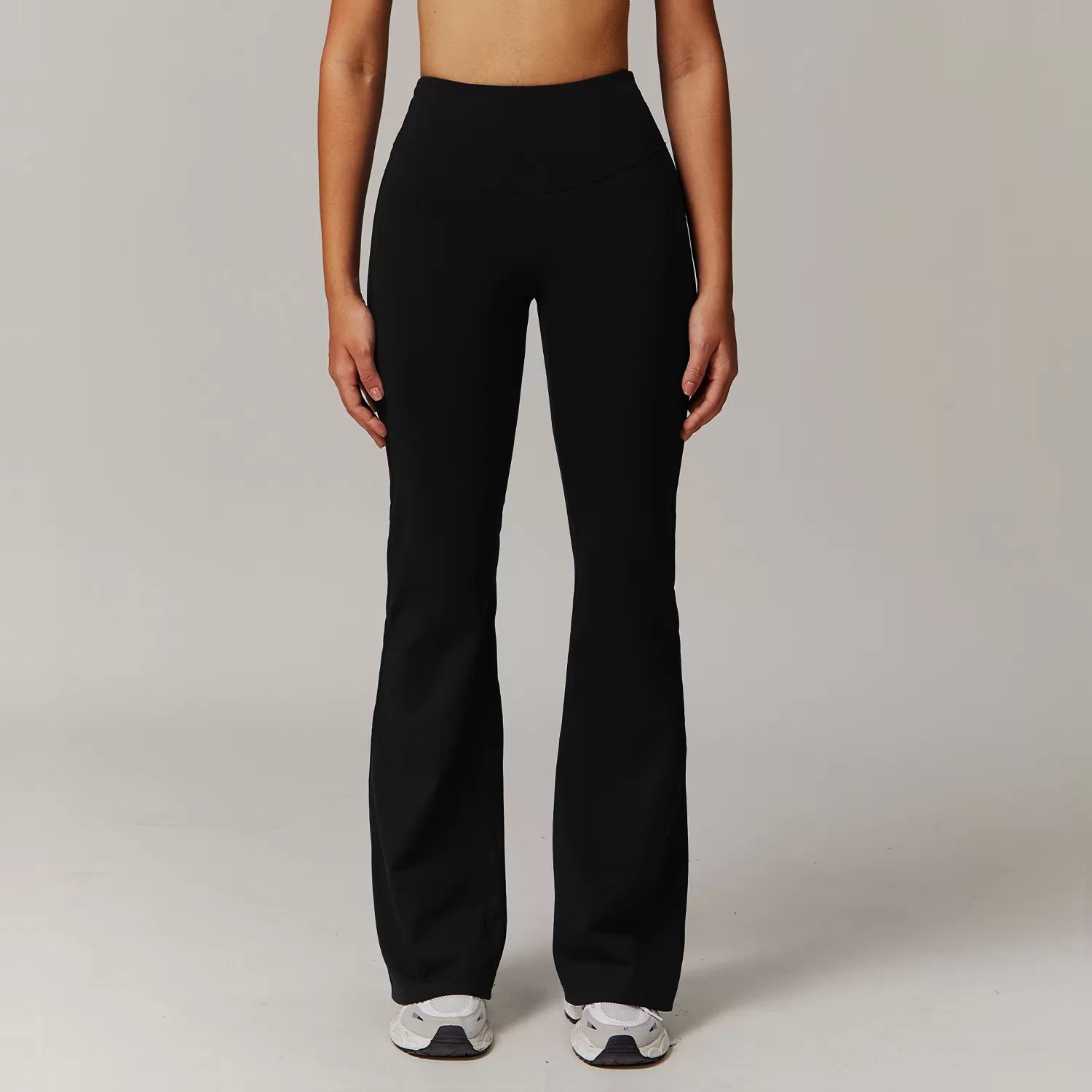 Pantalones deportivos acampanados elásticos para mujer, para yoga, FGBDCK9172