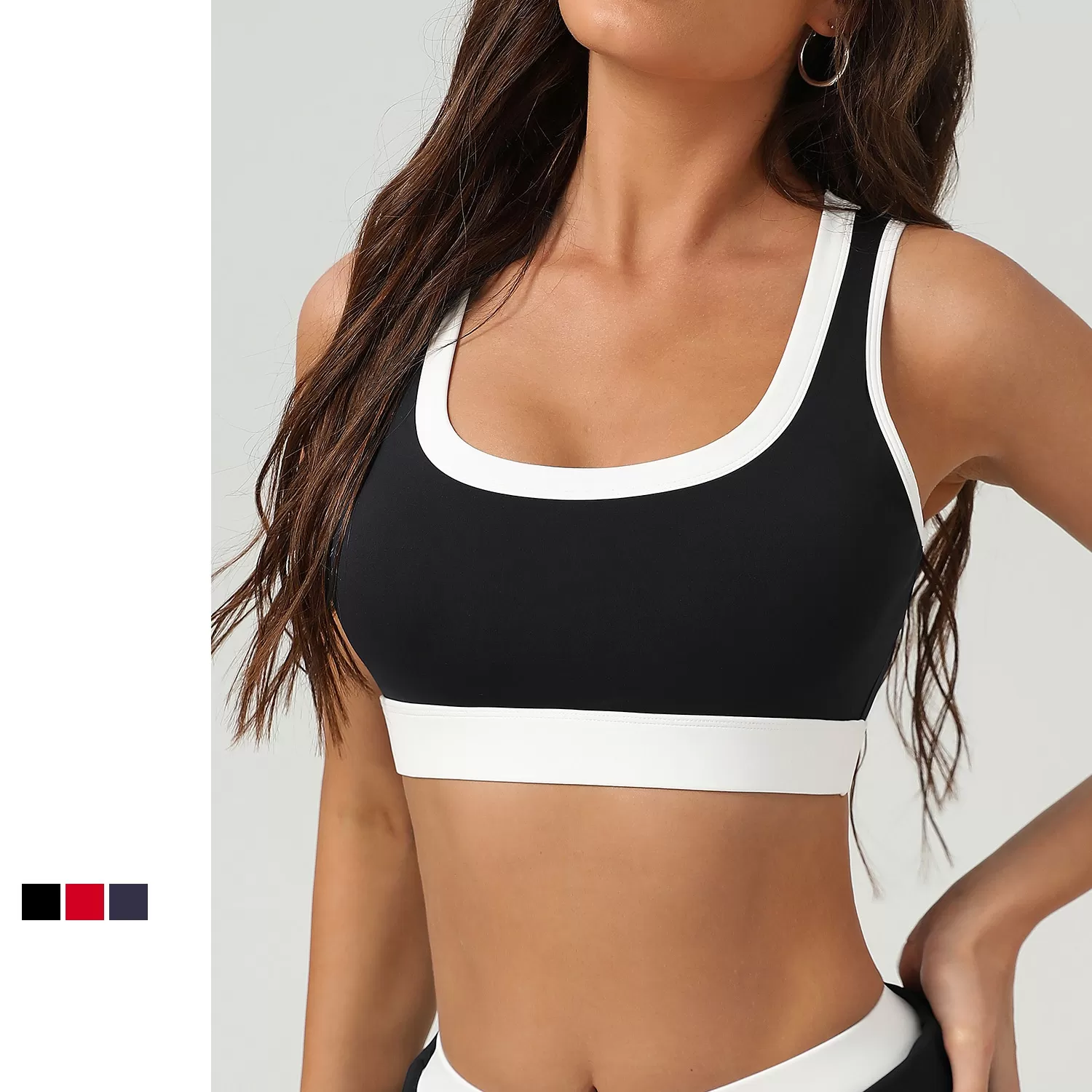 Sujetador deportivo cómodo para yoga y actividades al aire libre para mujer FGBTZ2503