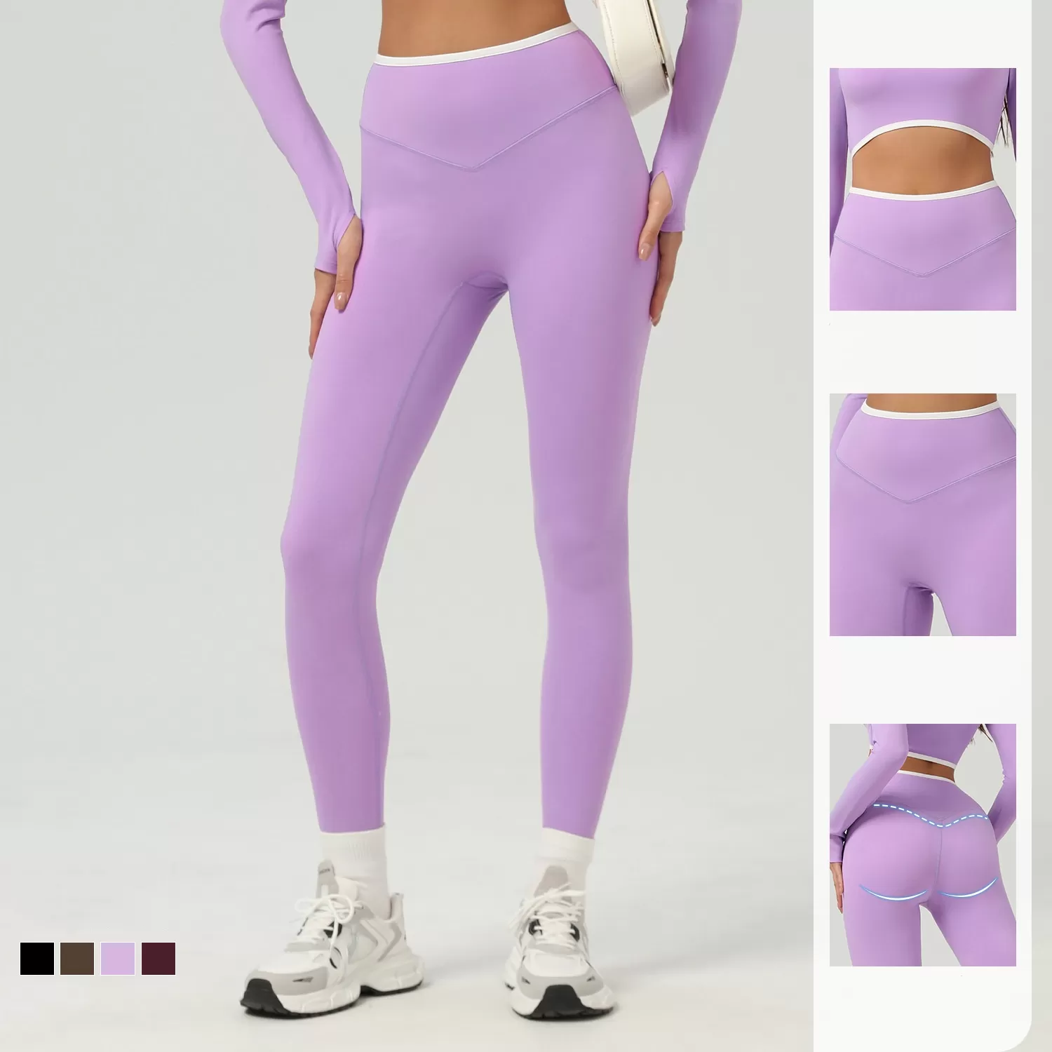Mallas deportivas para mujer, entrenamiento físico, yoga, FGBSM2511