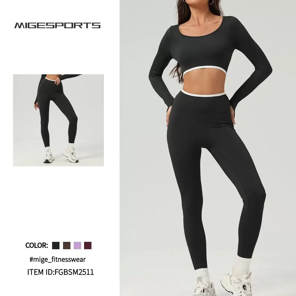 Mallas deportivas para mujer, entrenamiento físico, yoga, FGBSM2511