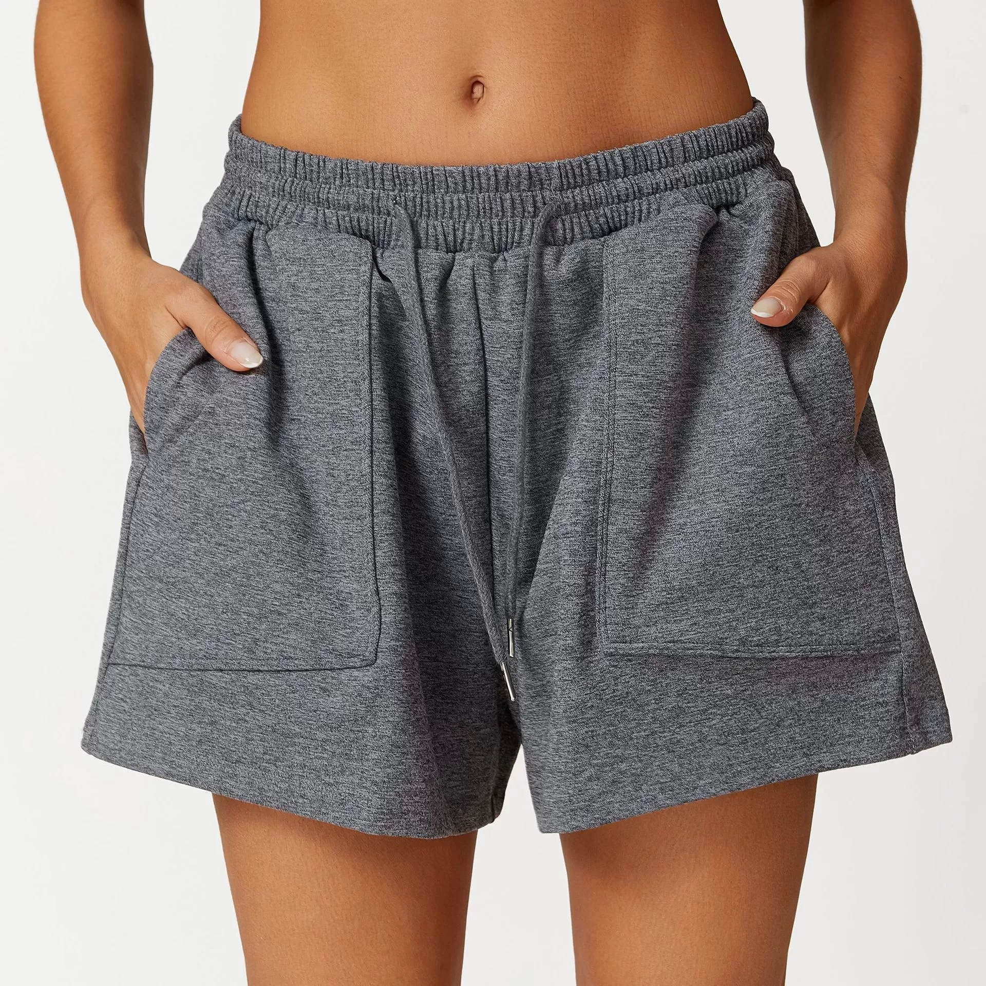 Conjunto de 4 piezas de yoga para mujer, de manga corta y pantalones cortos, FGBPT2398