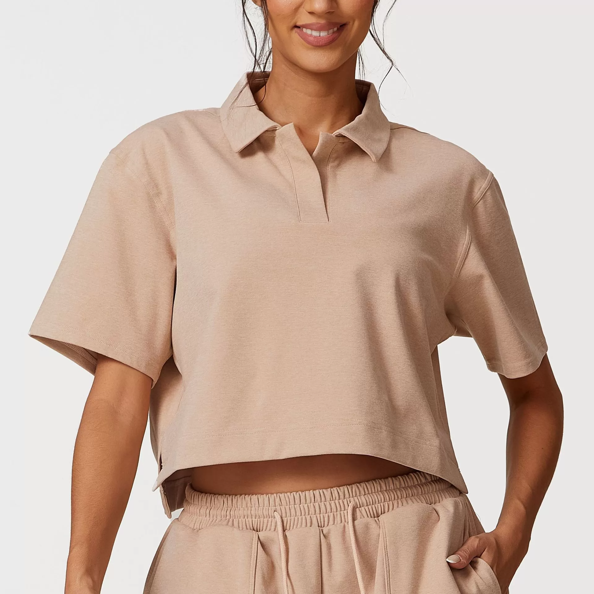 Conjunto de 4 piezas de yoga para mujer, de manga corta y pantalones cortos, FGBPT2398