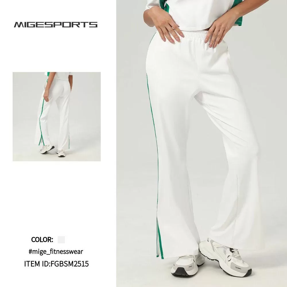 Pantalones deportivos casuales acampanados para mujer FGBSM2515