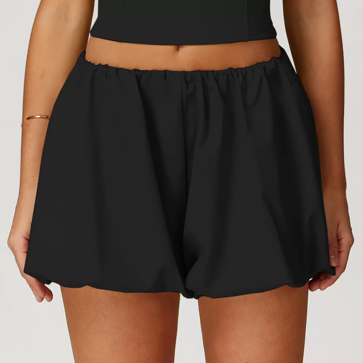 Pantalones cortos de yoga de tenis estilo ciclista de doble capa para mujer FGBEDK2000
