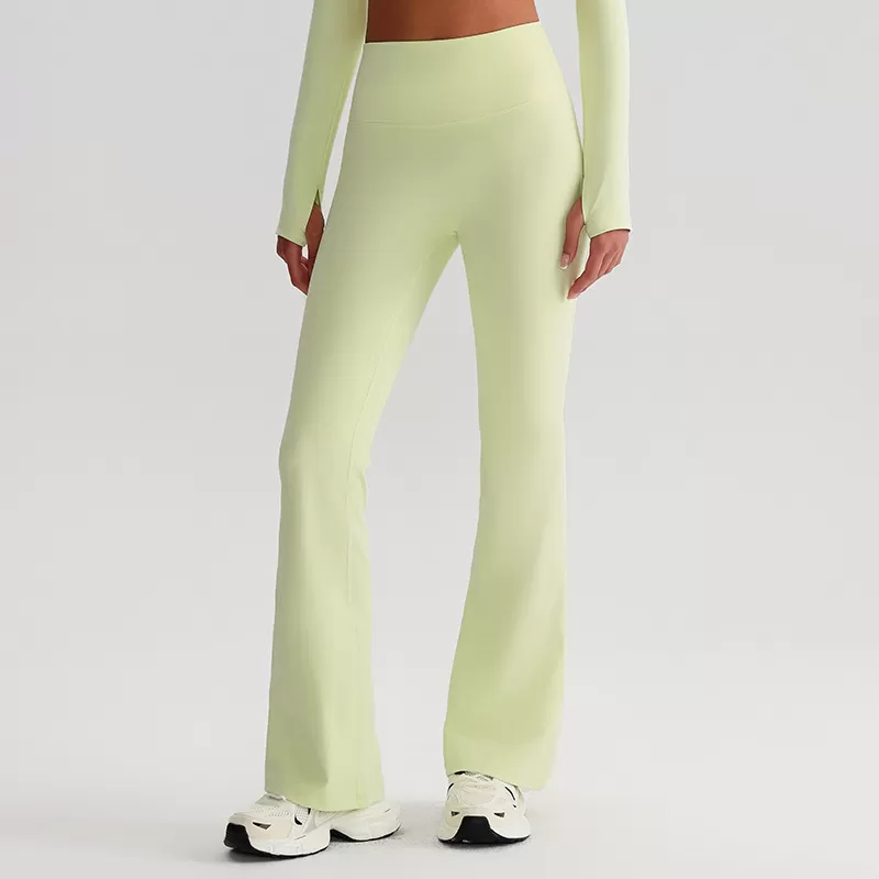 Pantalones acampanados de yoga para fitness y atletismo de alta calidad FGB8006