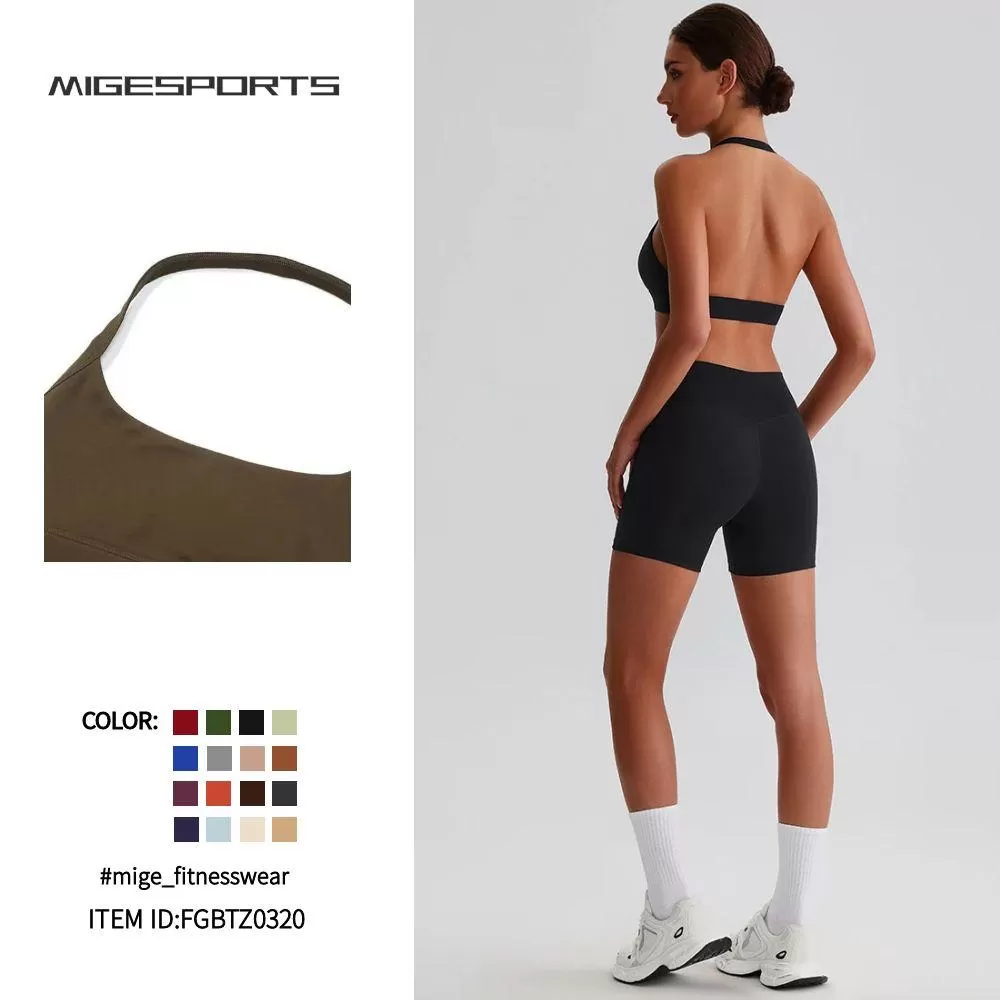Nuevo conjunto de yoga deportivo de corte ajustado, suave y elástico en cuatro direcciones, FGBTZ0320