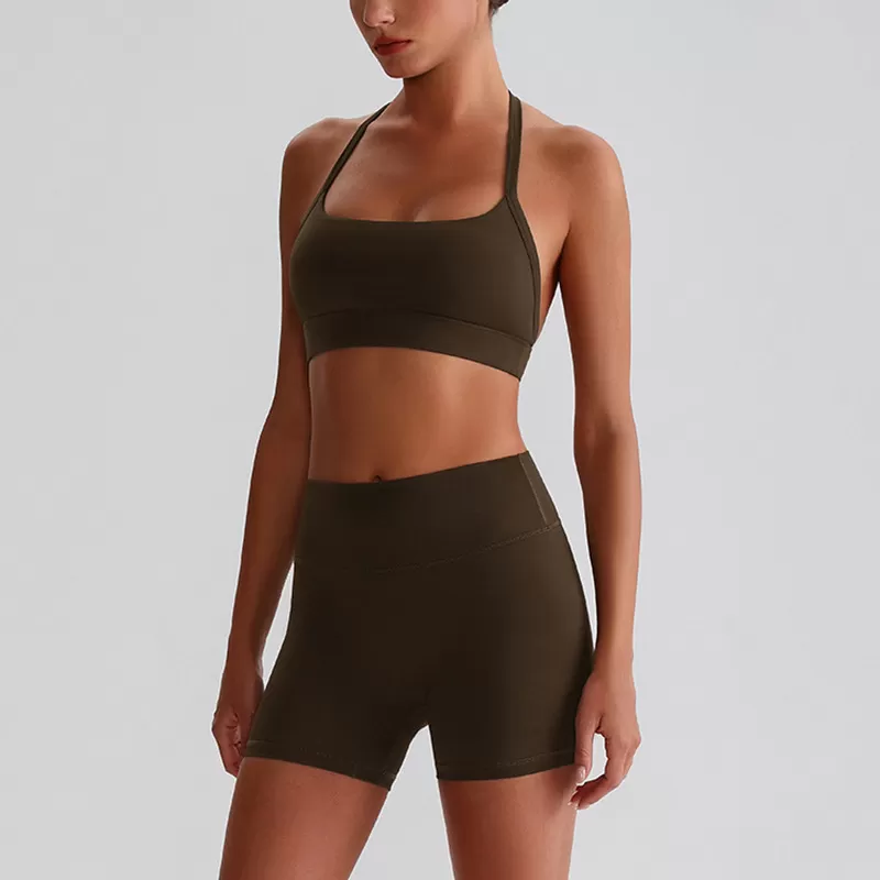 Nuevo conjunto de yoga deportivo de corte ajustado, suave y elástico en cuatro direcciones, FGBTZ0320