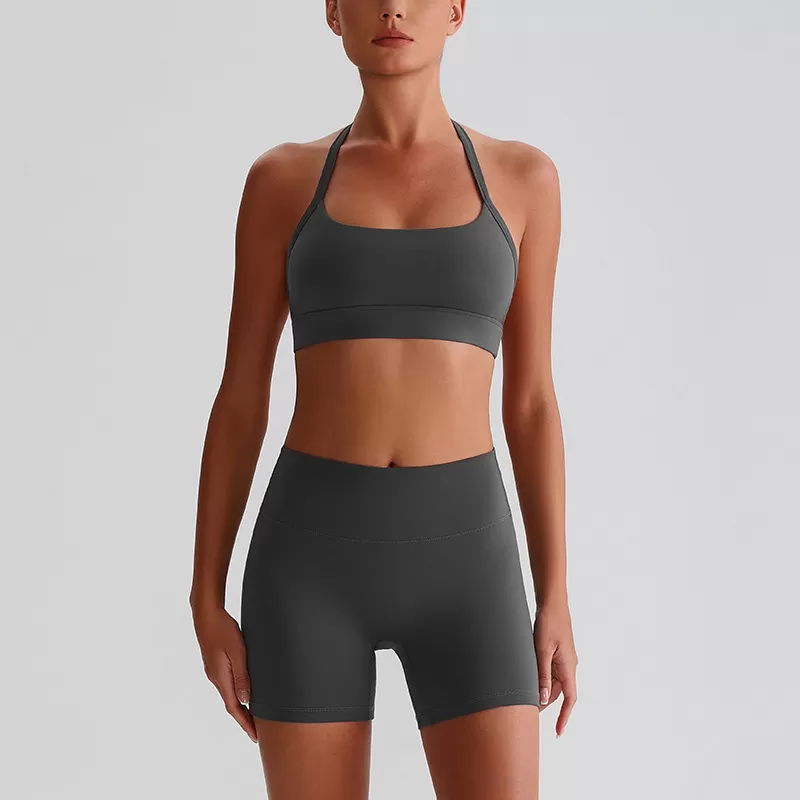Nuevo conjunto de yoga deportivo de corte ajustado, suave y elástico en cuatro direcciones, FGBTZ0320