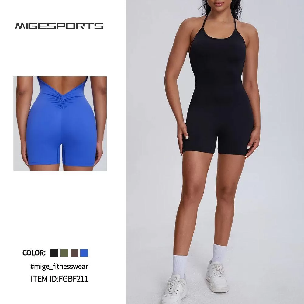Mono corto deportivo de yoga para mujer FGBF211