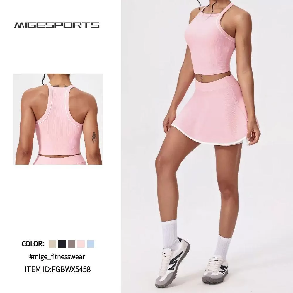 Sujetador deportivo de yoga transpirable sin mangas con espalda nadadora personalizado FGBWX5458