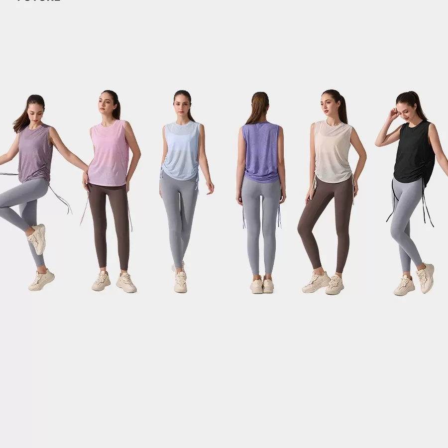 Chaleco de yoga sin mangas para mujer, transpirable, de secado rápido, para gimnasio y fitness, FGBYB395
