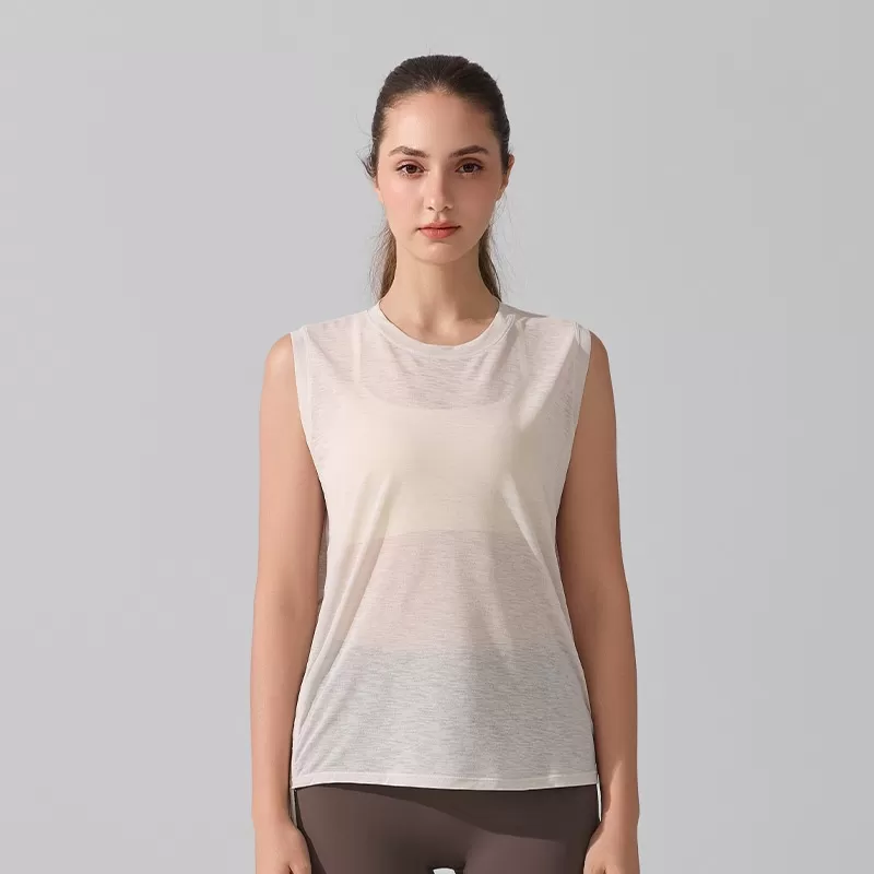 Chaleco de yoga sin mangas para mujer, transpirable, de secado rápido, para gimnasio y fitness, FGBYB395