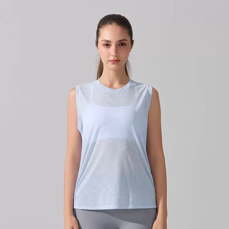 Chaleco de yoga sin mangas para mujer, transpirable, de secado rápido, para gimnasio y fitness, FGBYB395