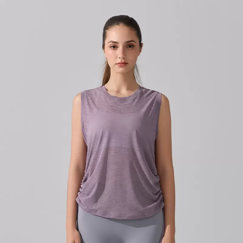 Chaleco de yoga sin mangas para mujer, transpirable, de secado rápido, para gimnasio y fitness, FGBYB395