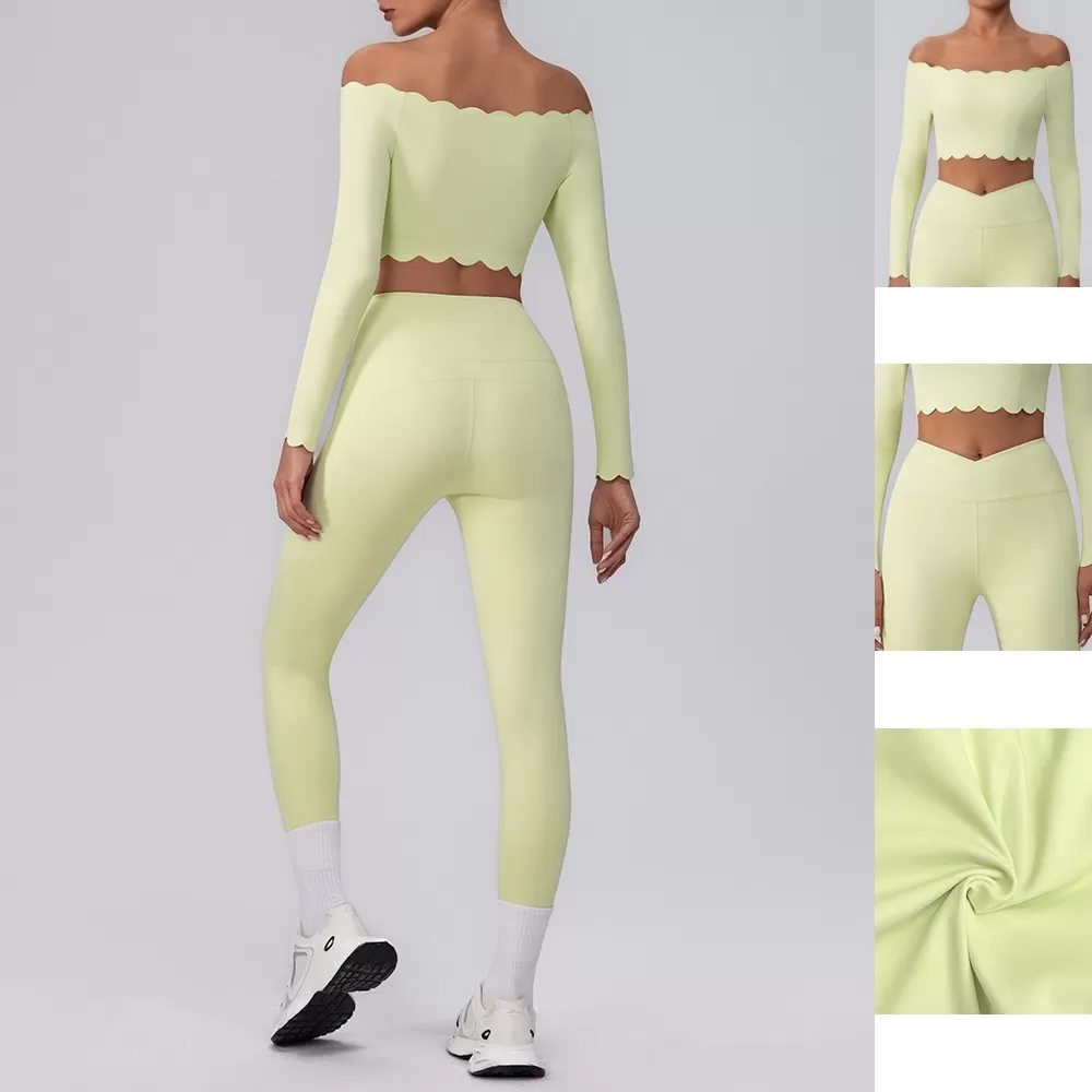 Conjunto de yoga para mujer, con sujetadores y leggings desmontables, FGBYW542+KW421-YW544+KW421
