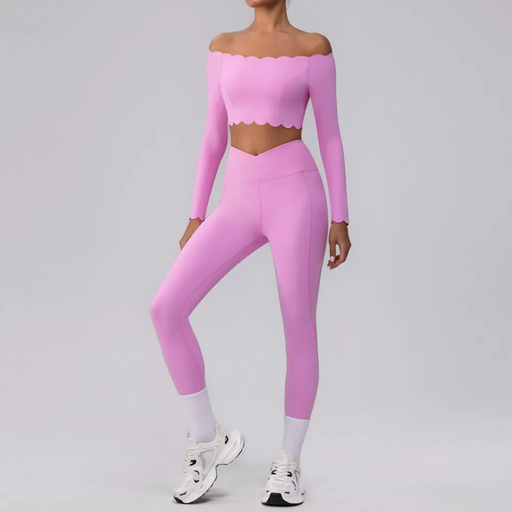 Conjunto de yoga para mujer, con sujetadores y leggings desmontables, FGBYW542+KW421-YW544+KW421