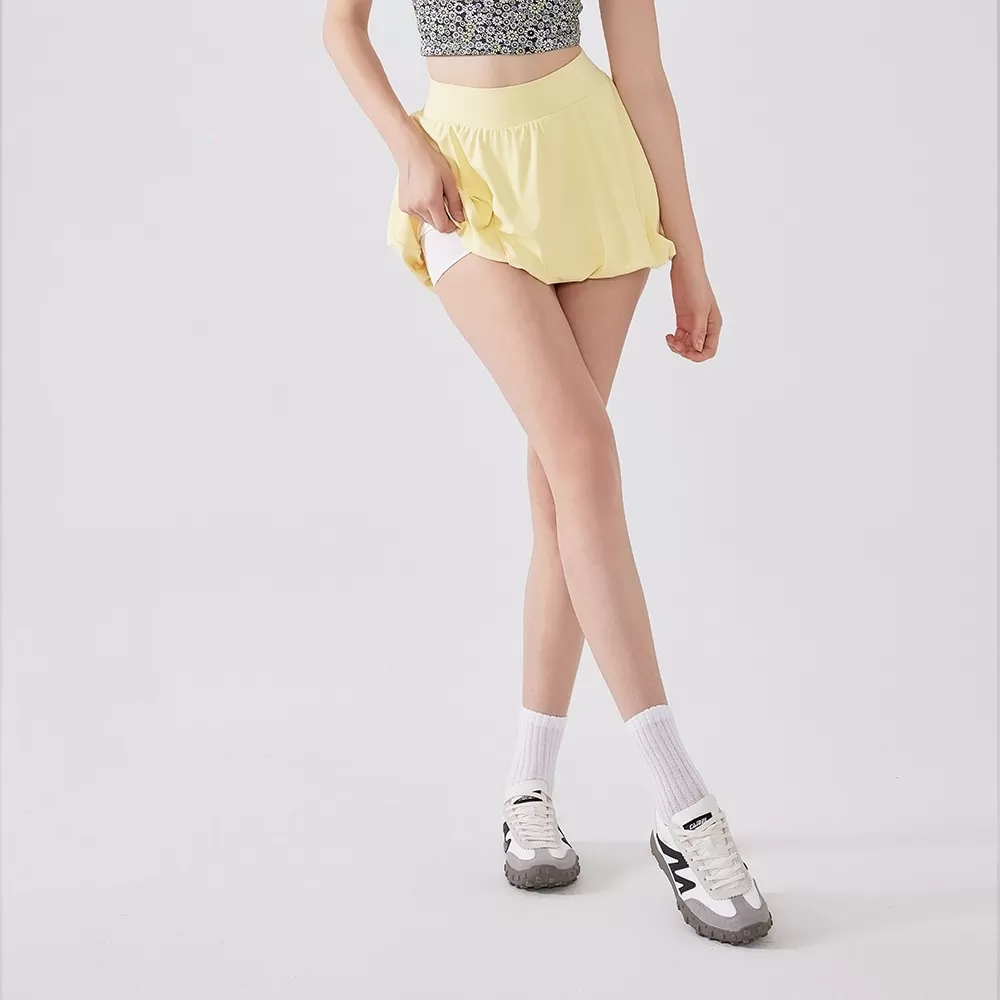 Falda de tenis plisada con cintura alta y realce de cadera para mujer FGBDQ5515