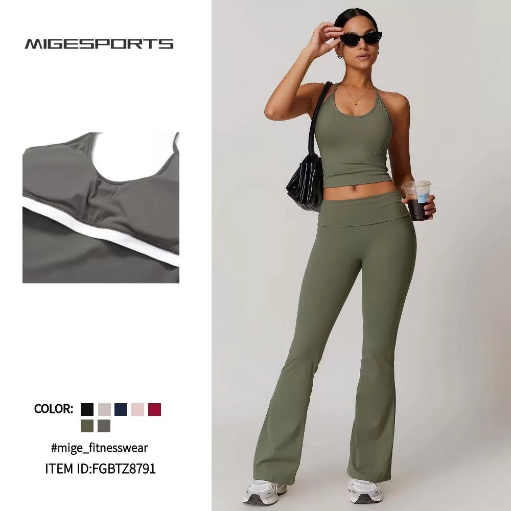 Conjunto de gimnasio para mujer, secado rápido, fitness, yoga al aire libre, 6 piezas, FGBTZ8791