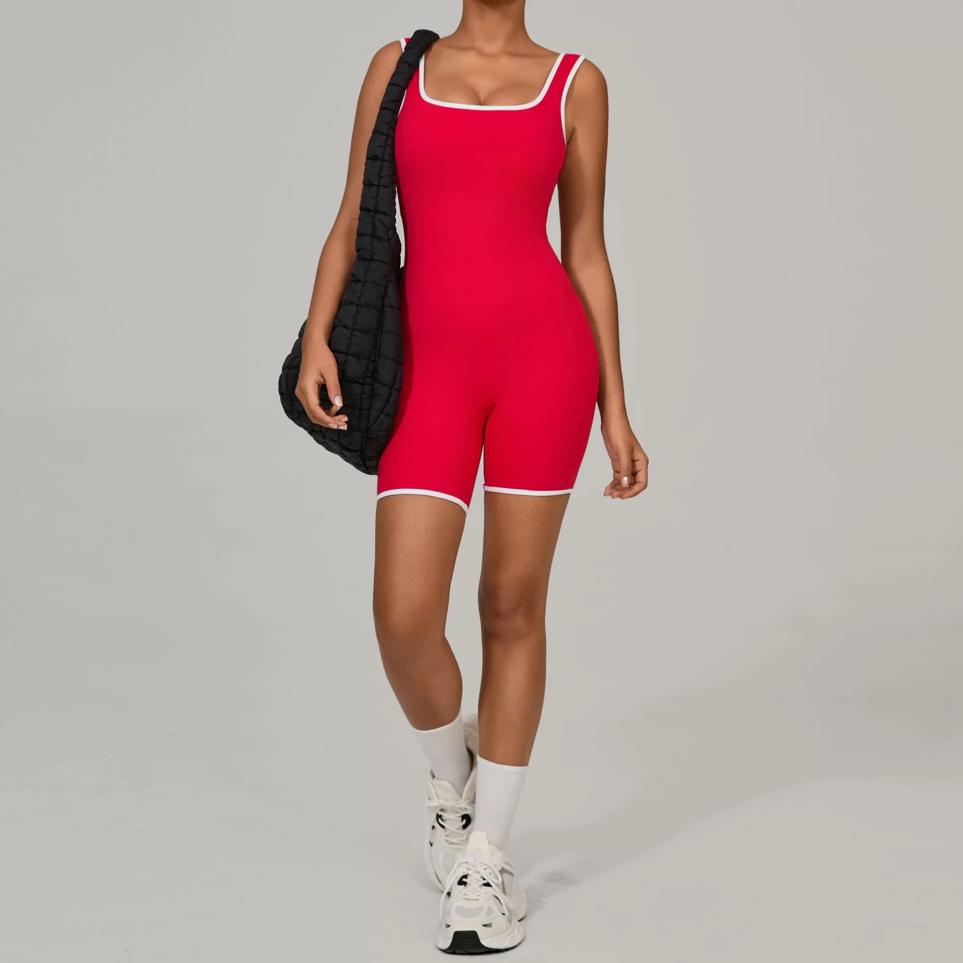 Monos de mujer con pantalones cortos y espalda descubierta, monos de una pieza FGB5506
