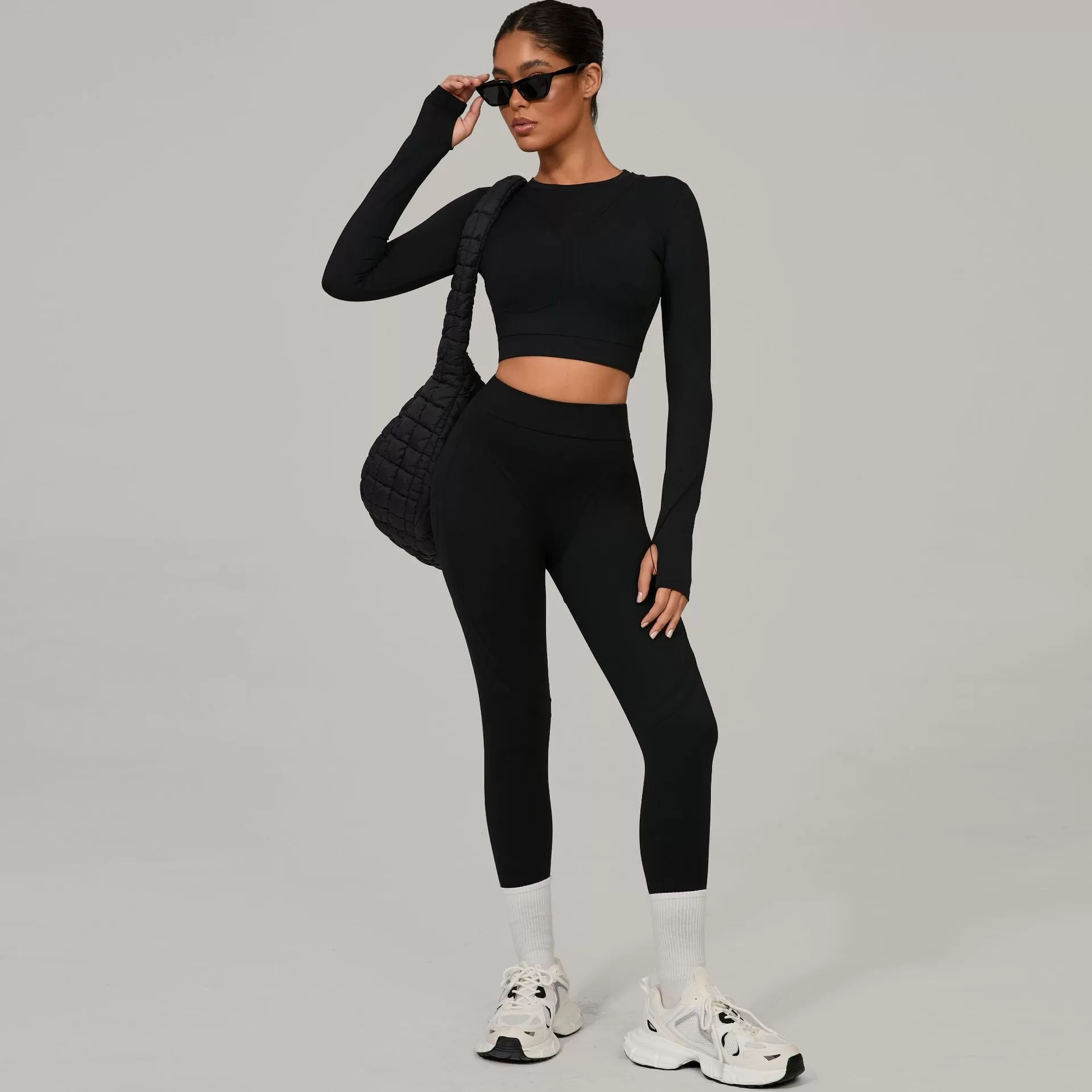 Conjunto deportivo de 2 piezas para gimnasio, yoga y deportes al aire libre, de secado rápido, nuevo, FGB46737+08101