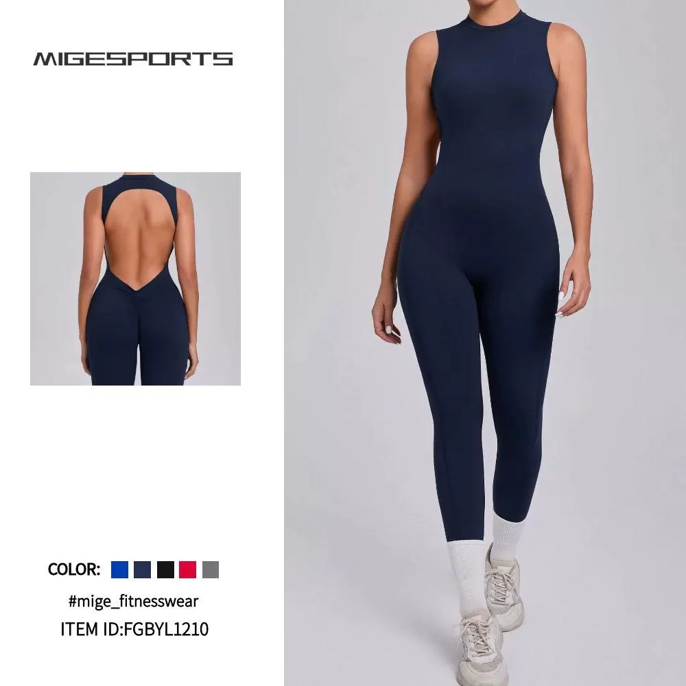 Mono deportivo de una pieza suave y sedoso para mujer FGBYL1210