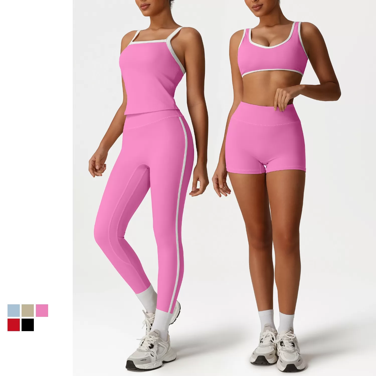 Conjunto de 5 piezas de ropa deportiva para gimnasio FGBSM2527