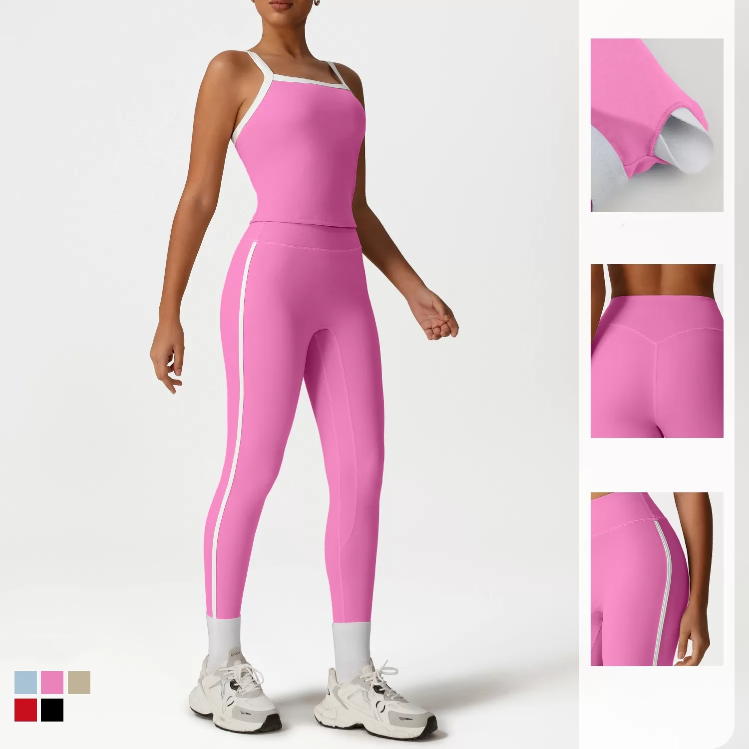 Conjunto de 5 piezas de ropa deportiva para gimnasio FGBSM2527