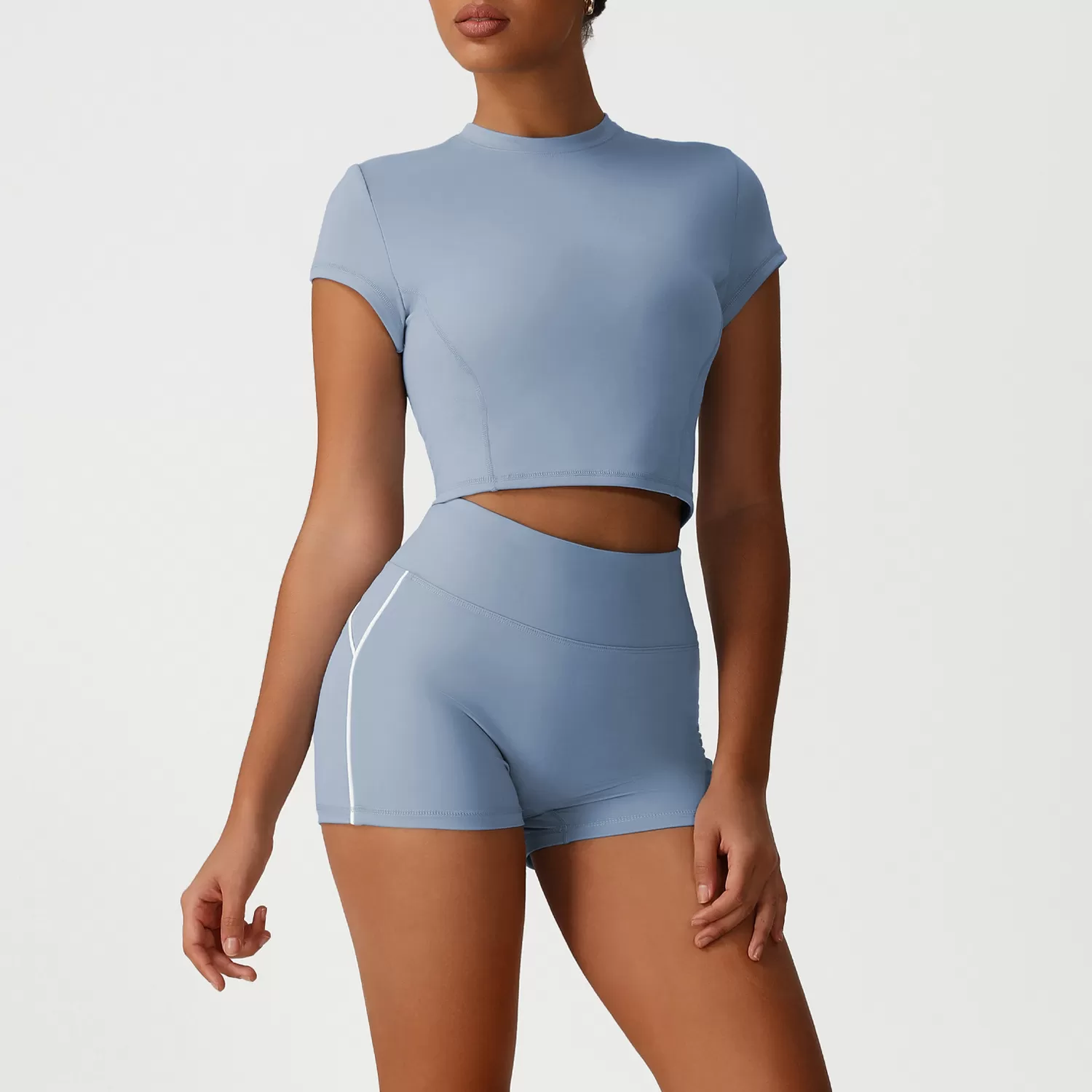 Conjunto deportivo ligero de 5 piezas para yoga para mujer FGBSM2535