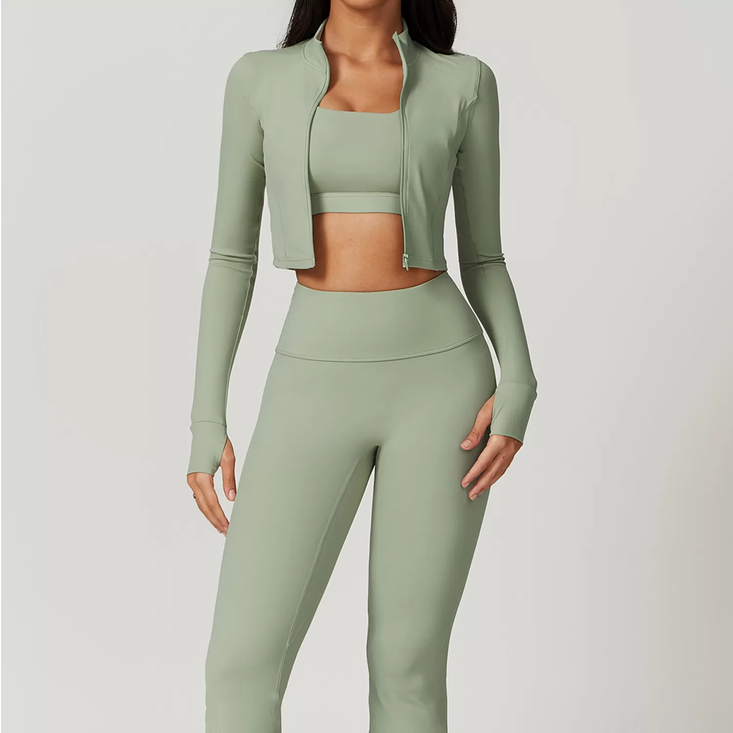 Conjuntos de yoga para mujer, de secado rápido y transpirables, FGBTZ8047-3 TZ8047-4