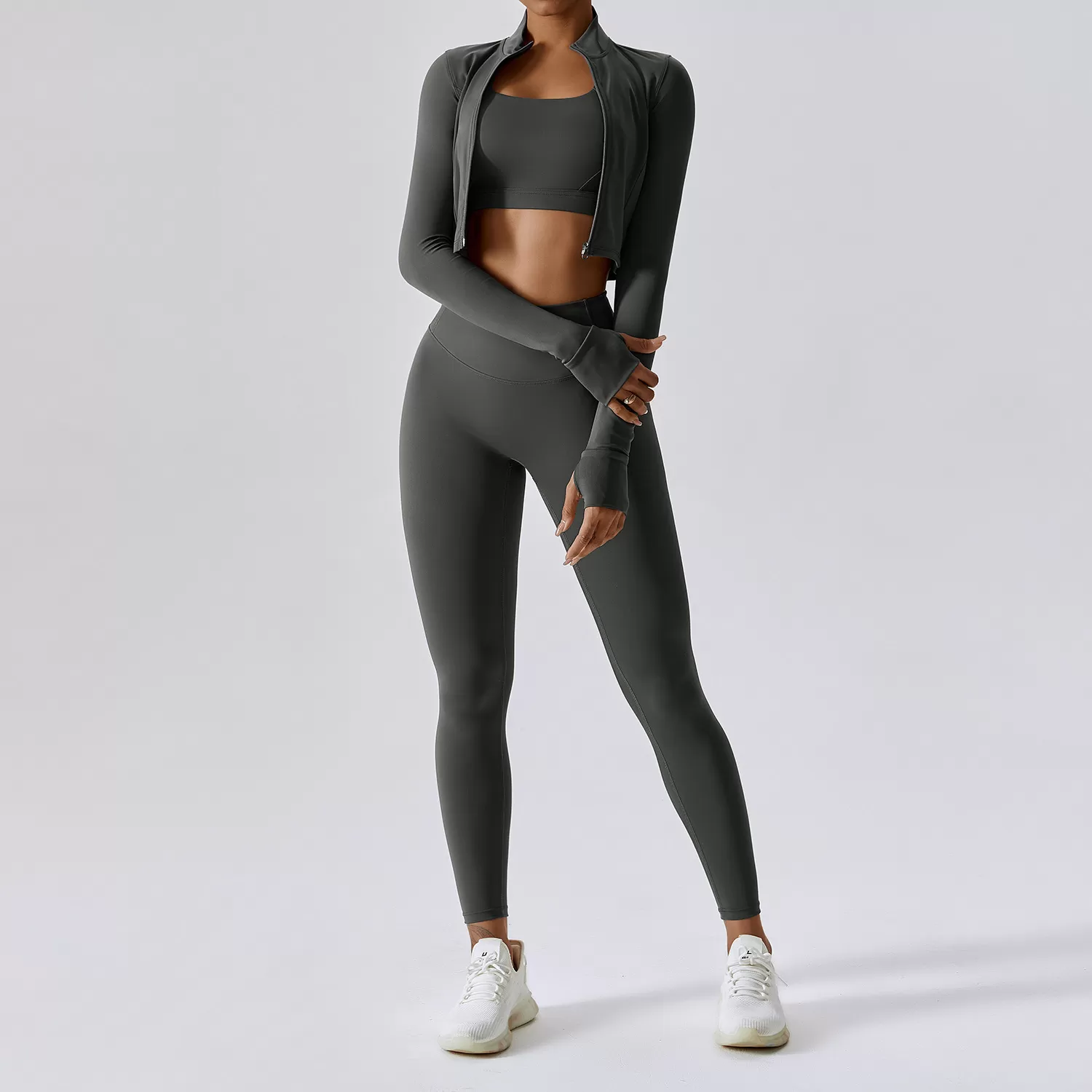 Conjuntos de yoga para mujer, de secado rápido y transpirables, FGBTZ8047-3 TZ8047-4