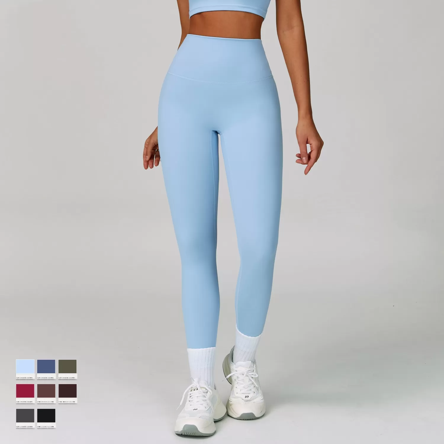 Pantalones deportivos de cintura alta para mujer, leggings de yoga FGBCK6116