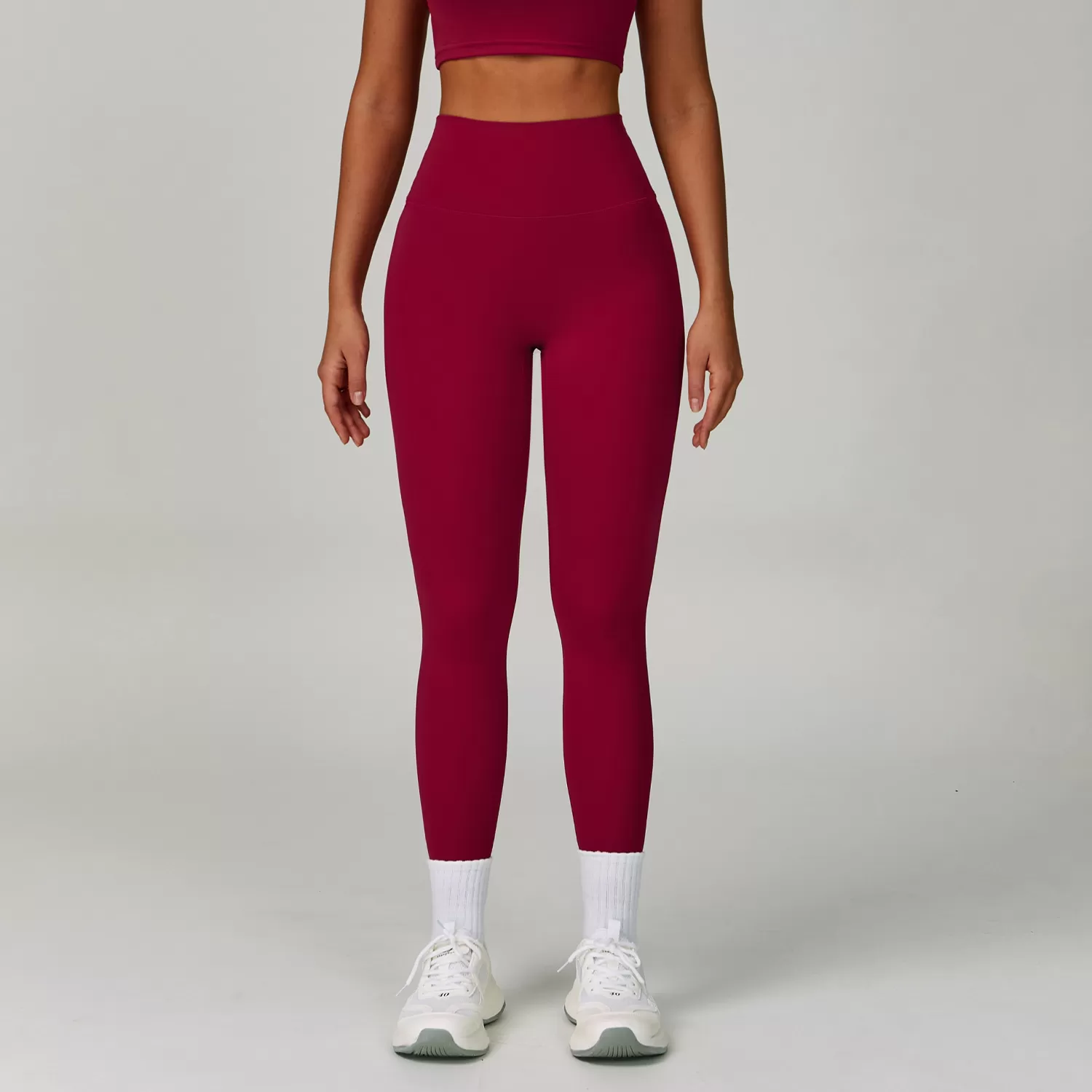 Pantalones deportivos de cintura alta para mujer, leggings de yoga FGBCK6116