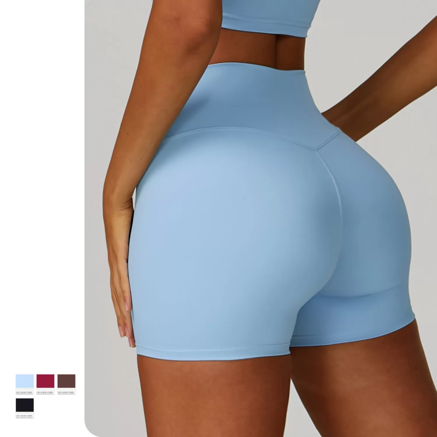 Pantalones cortos de yoga de cintura alta para mujer FGBEDK9300