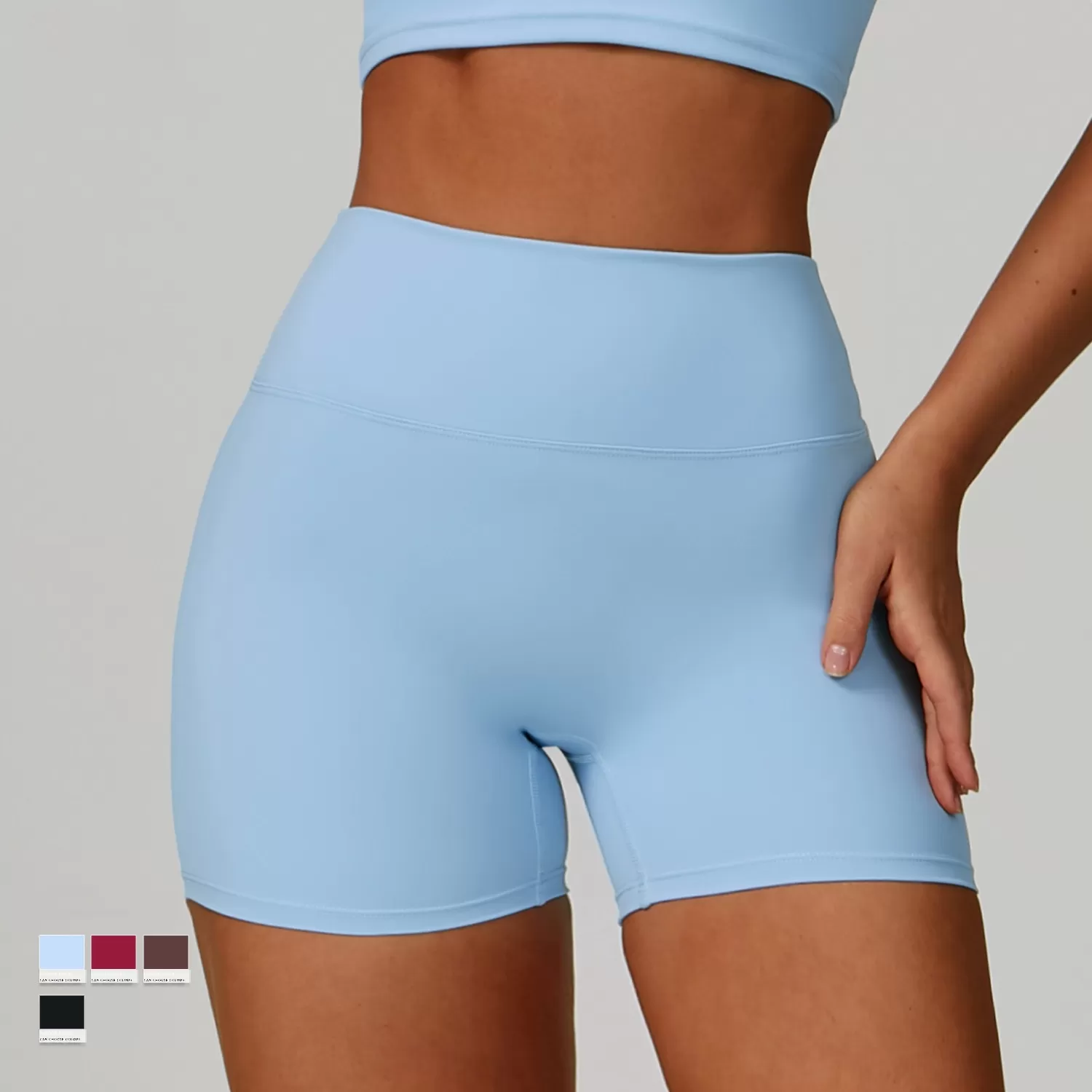 Pantalones cortos de yoga de cintura alta para mujer FGBEDK9300