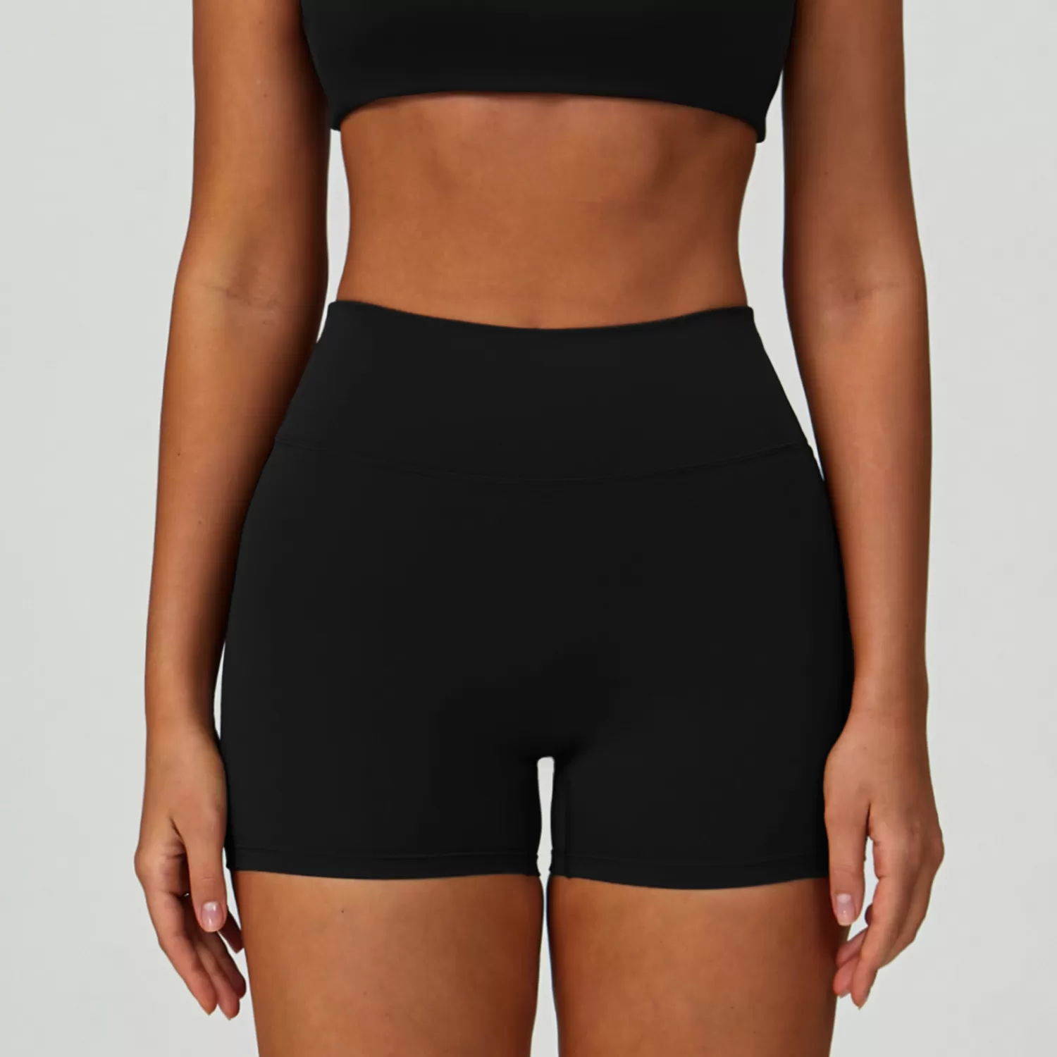 Pantalones cortos de yoga de cintura alta para mujer FGBEDK9300