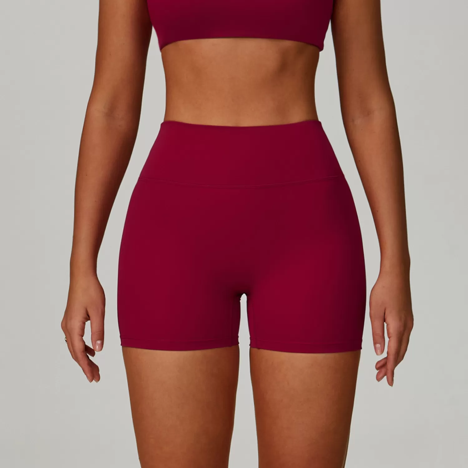 Pantalones cortos de yoga de cintura alta para mujer FGBEDK9300