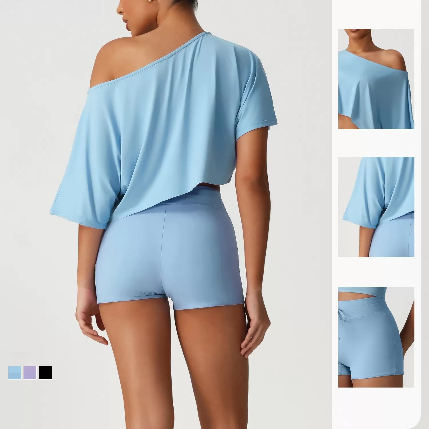 Conjunto de 3 piezas ajustado para deportes al aire libre, fitness y yoga FGBSM2534