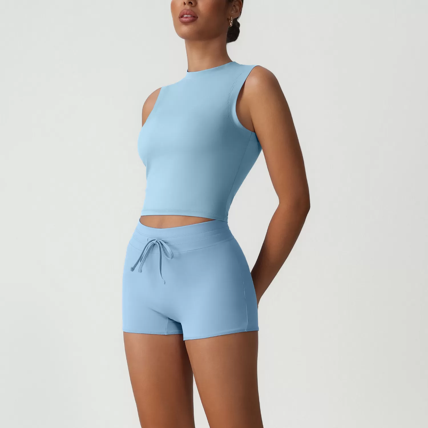 Conjunto de 3 piezas ajustado para deportes al aire libre, fitness y yoga FGBSM2534