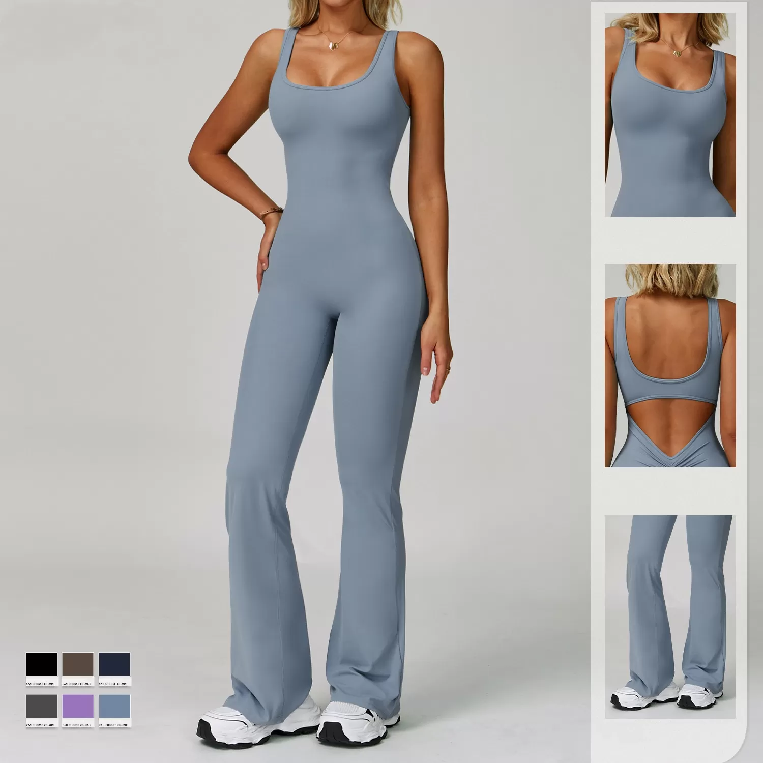 Nuevo mono de yoga de una pieza acampanado de moda FGBCLT8260