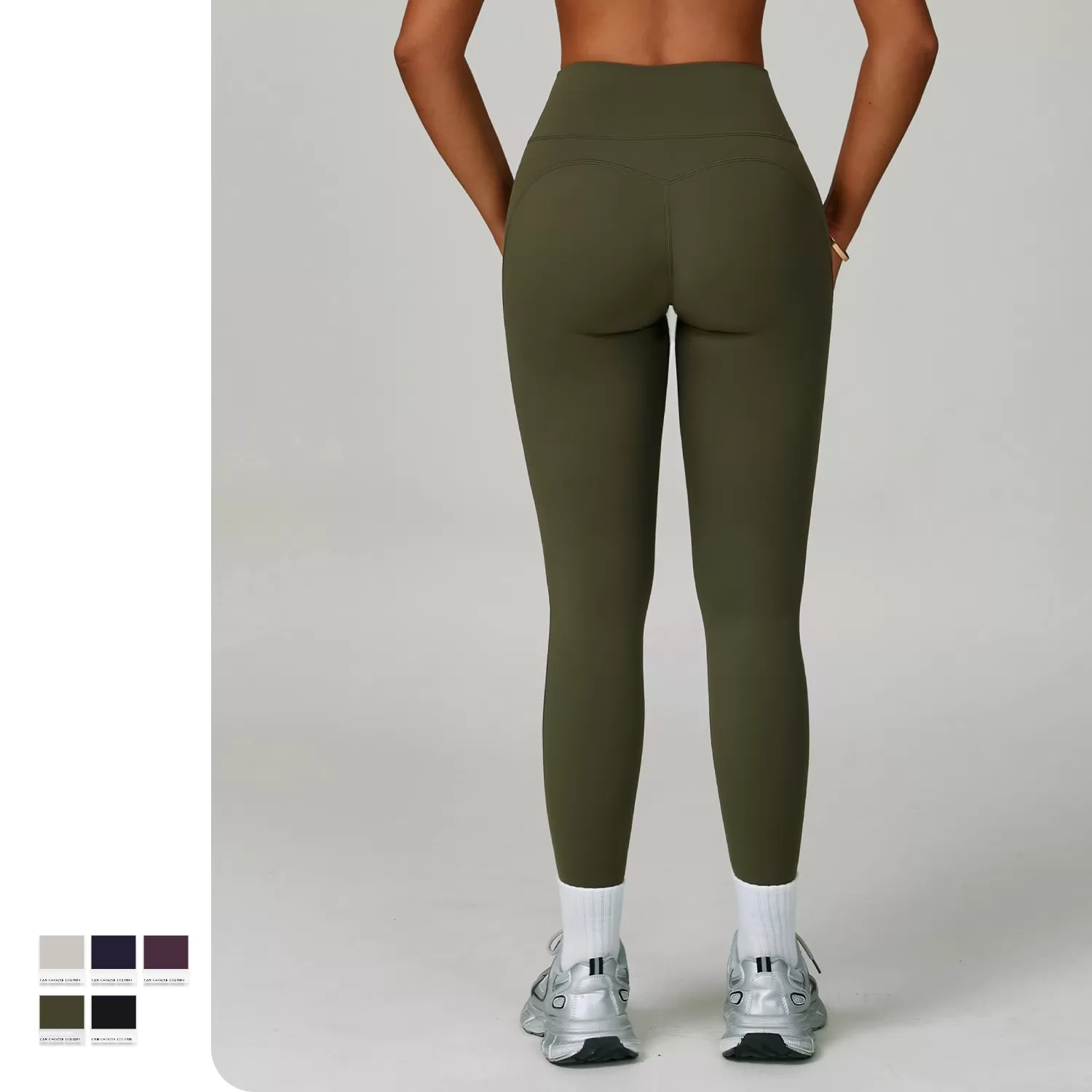 Leggings de yoga de cintura alta con textura suave y mantequilla para mujer FGBECK3091-1