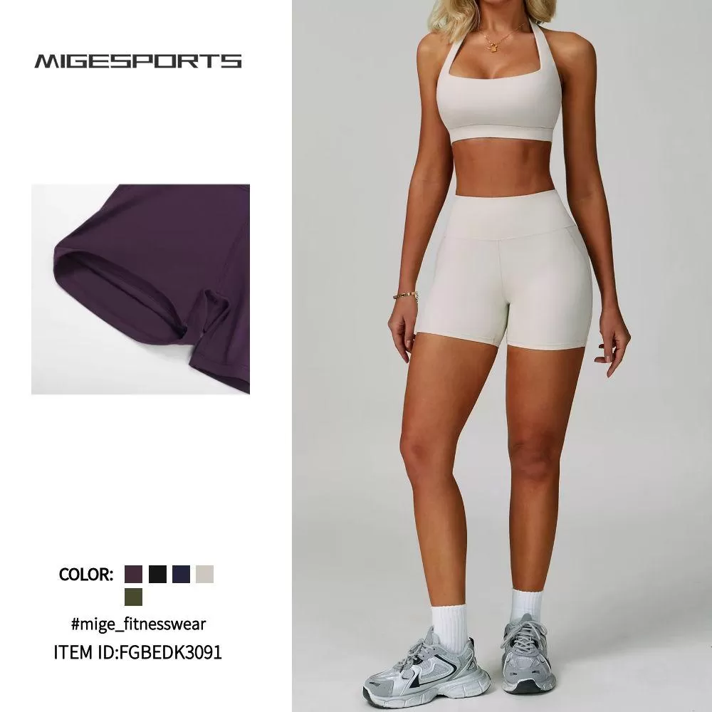 Pantalones cortos para correr, deportes, entrenamiento, yoga, FGBEDK3091