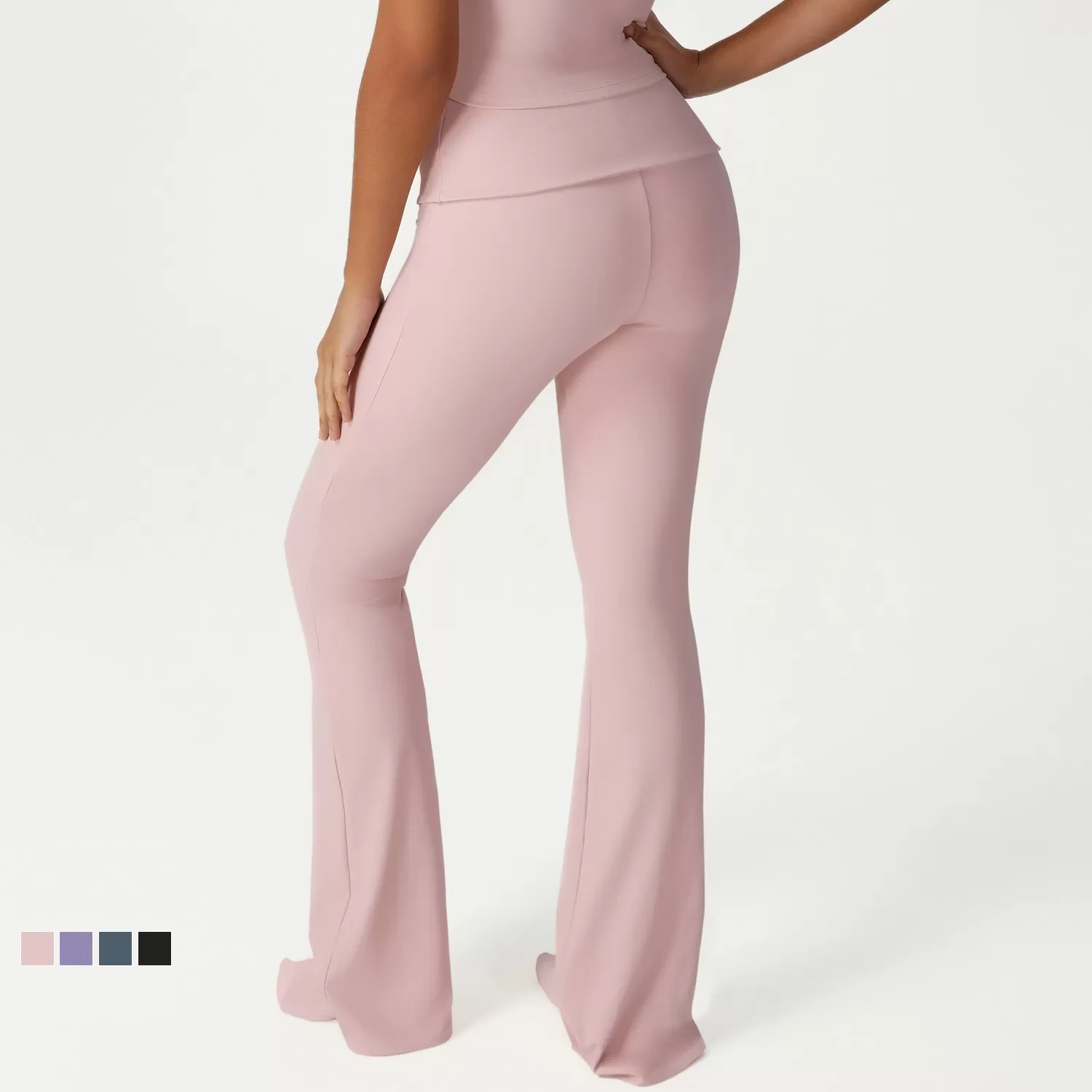 Pantalones de yoga acampanados de cintura alta para mujer FGBSM2533