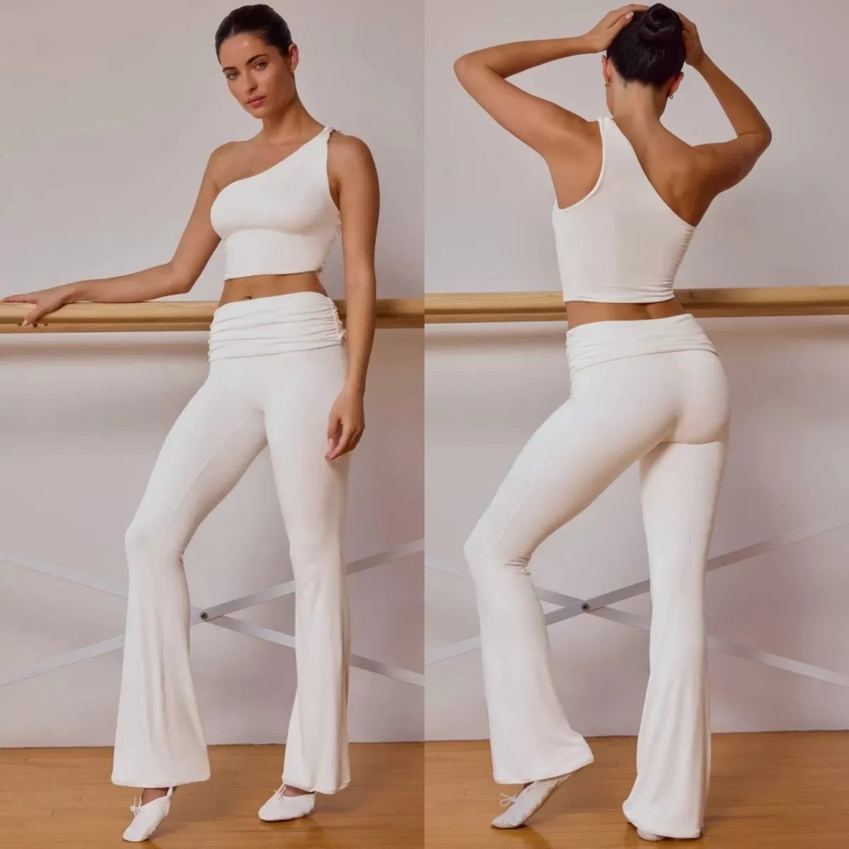 Conjunto de 2 piezas personalizado de yoga deportivo súper suave FGB25128