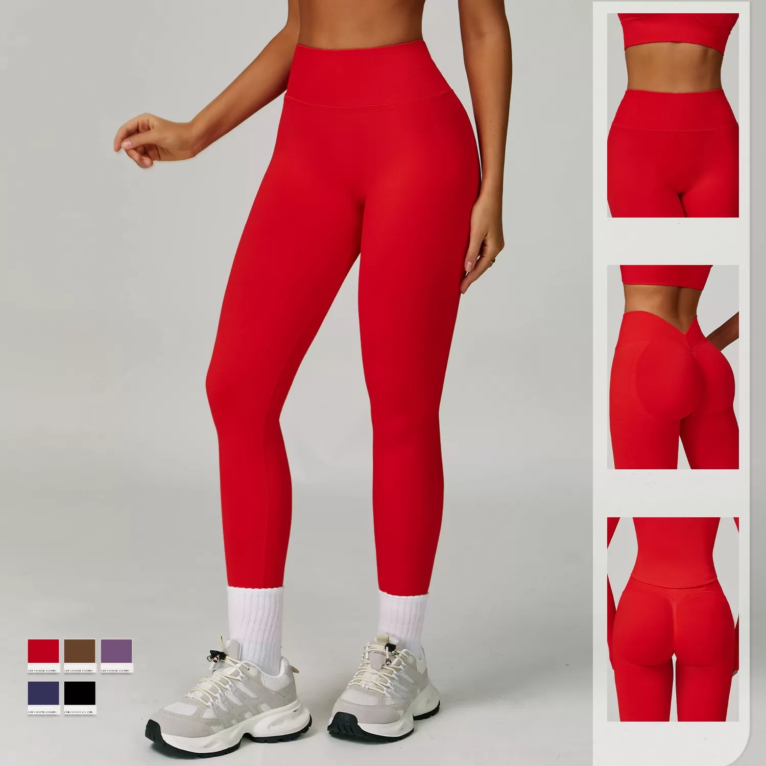 Pantalones de yoga sin costuras para mujer, mallas deportivas para gimnasio, FGBDCK7790