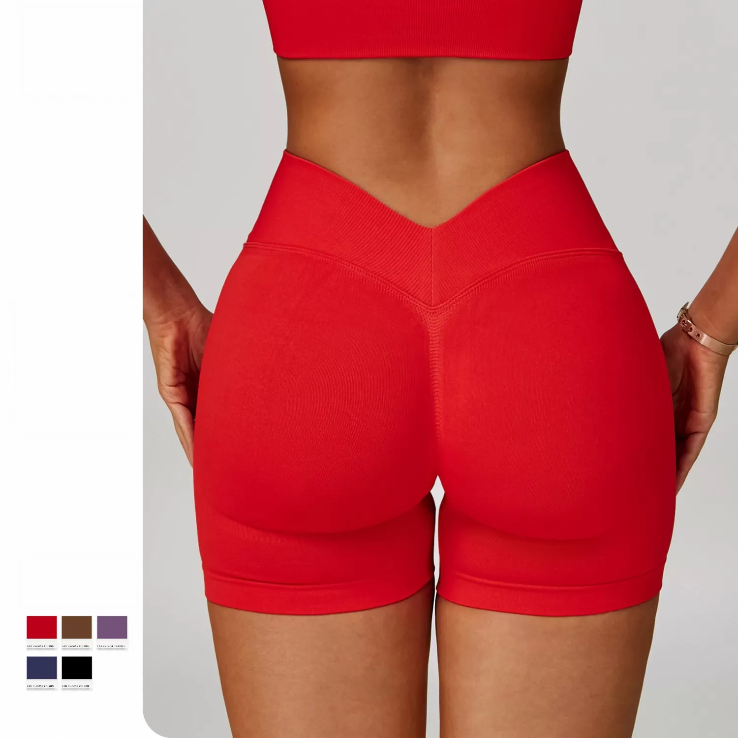 Pantalones cortos de yoga de secado rápido y sin costuras para fitness FGBDDK7790