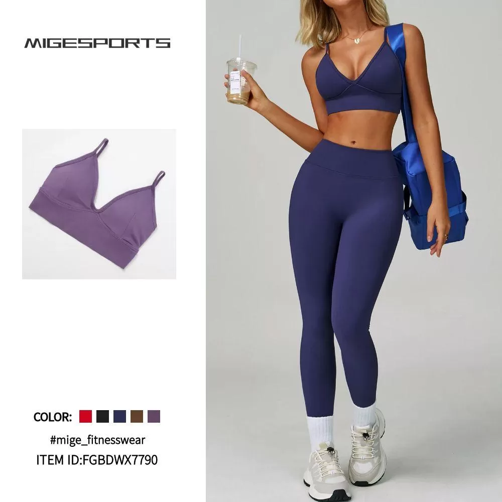 Sujetador deportivo ligero y suave para yoga y gimnasio, sin costuras, FGBDWX7790